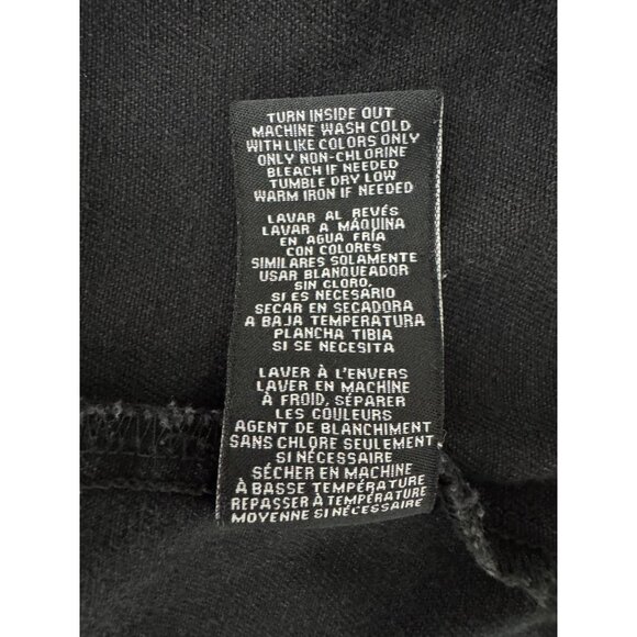 Boom Boom Jeans Denim Jacket Black Distress Grunge Rips Tears Holes Thrash XL - Picture 11 of 11